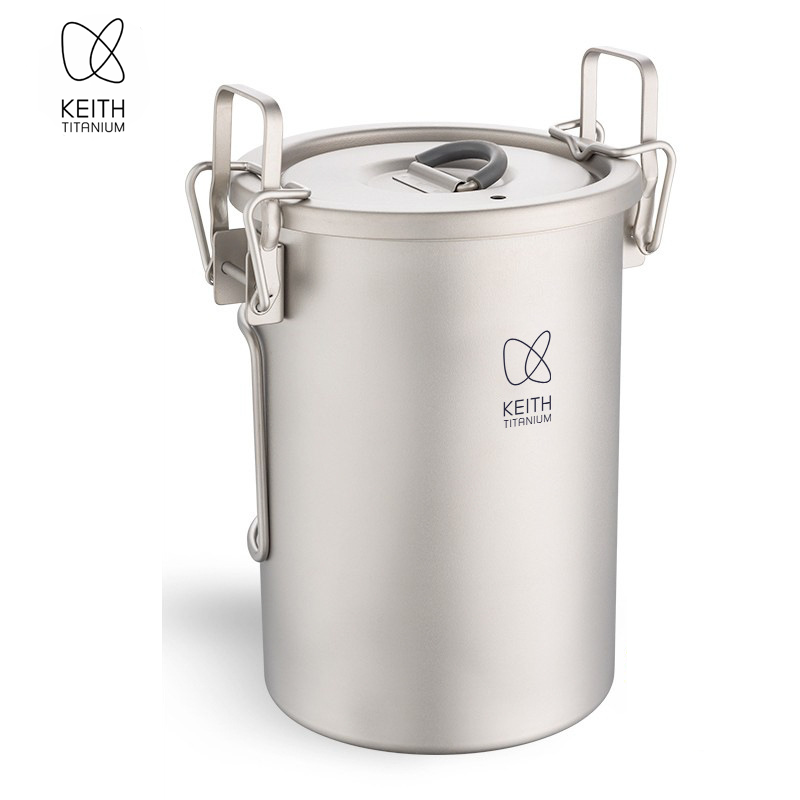 Outdoor Camping Activities - KEITH Pure Titanium Rice Cooker, 900ml