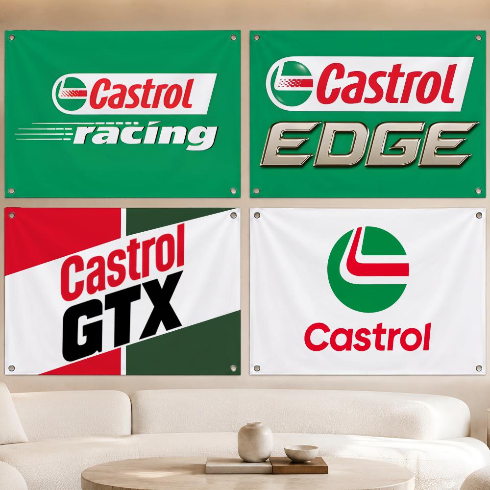 Outdoor Camping Brands - Auto Brand C-Castrol Flags Fan Banner