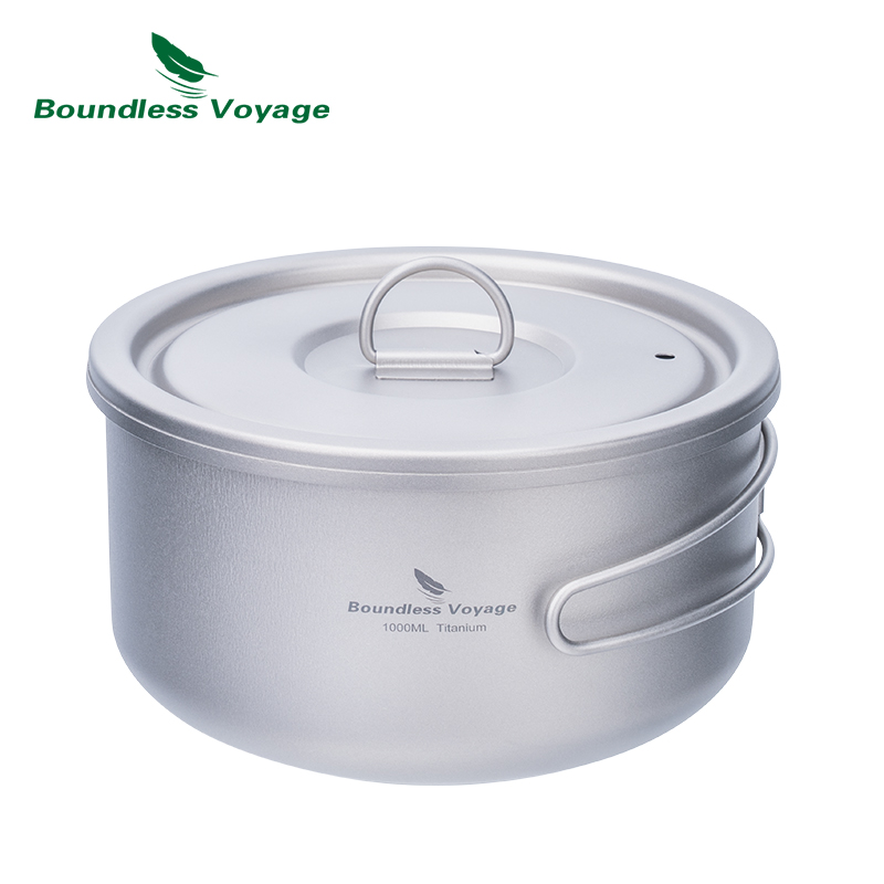 Outdoor Camping Activities - Boundless Voyage Titanium Camping Pot with