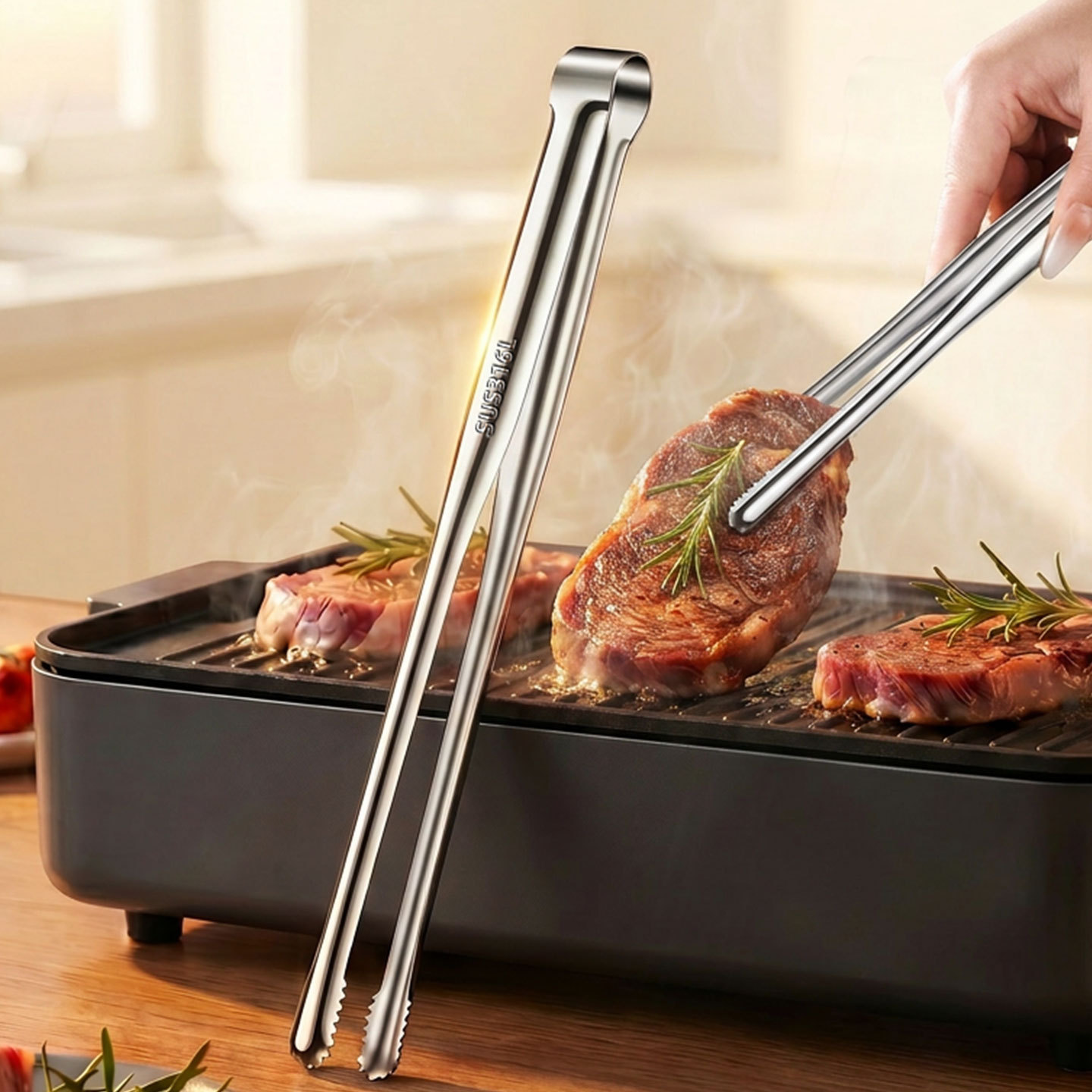 Grill Tongs Meat Culinary Nipp - đánh giá và giá Outdoor Camping Activities