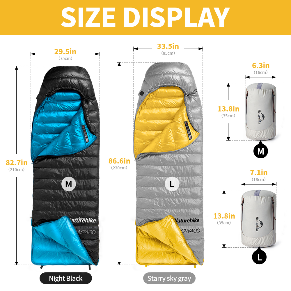 Naturehike CW400 Túi Ngủ Mùa Đ - đánh giá và giá Ultralight Sleeping Bag