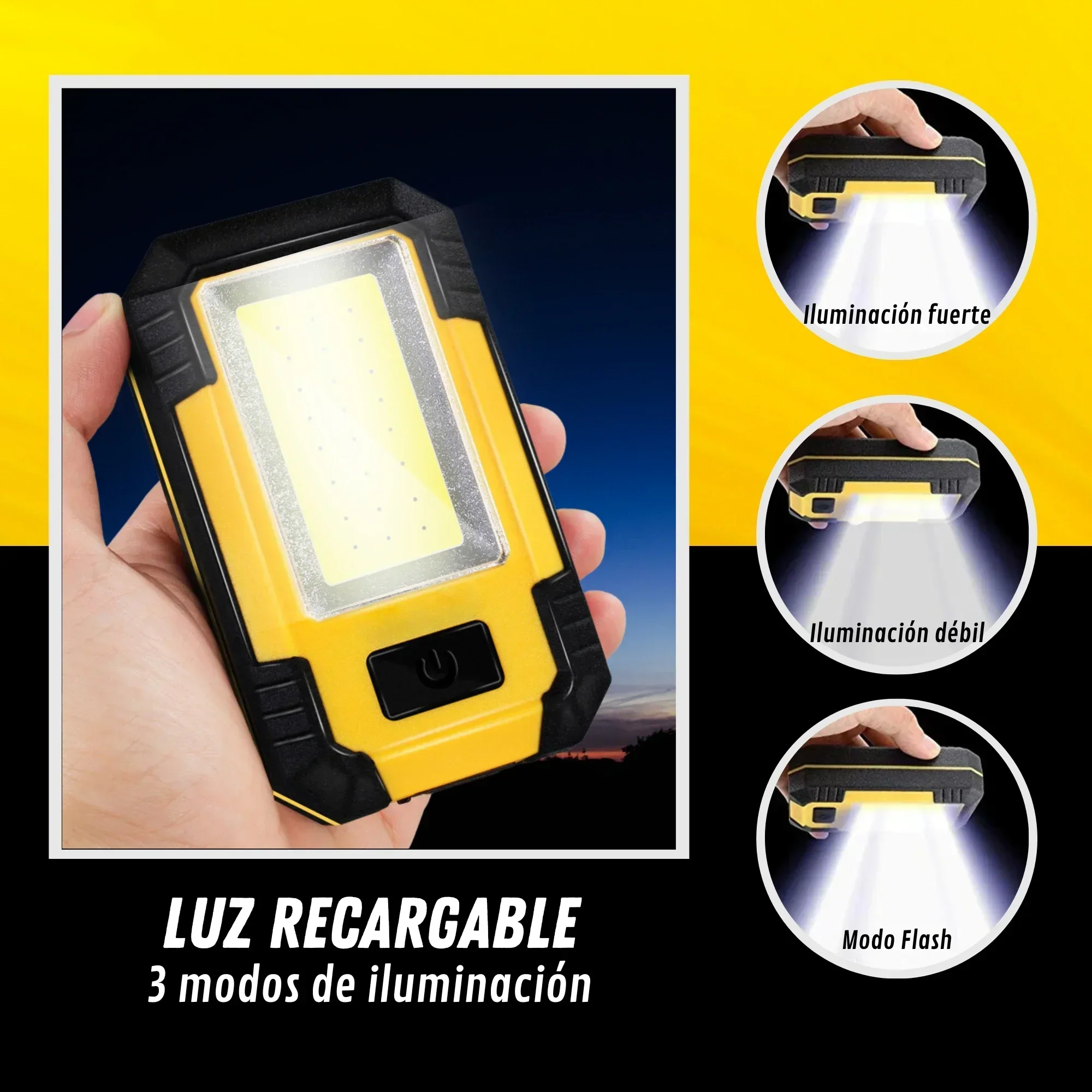 Rechargeable 4000MaH Work Ligh - đánh giá và giá Outdoor Camping Light Portable