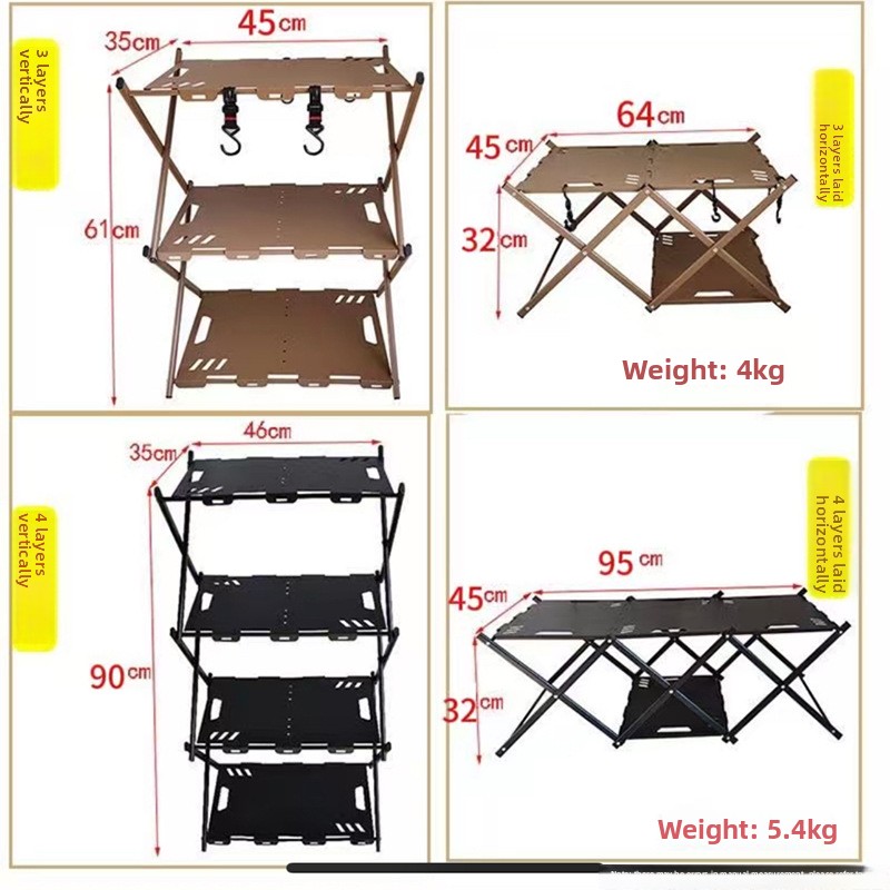 3-Tier Foldable Camping Storag - đánh giá và giá Outdoor Camping And Glamping