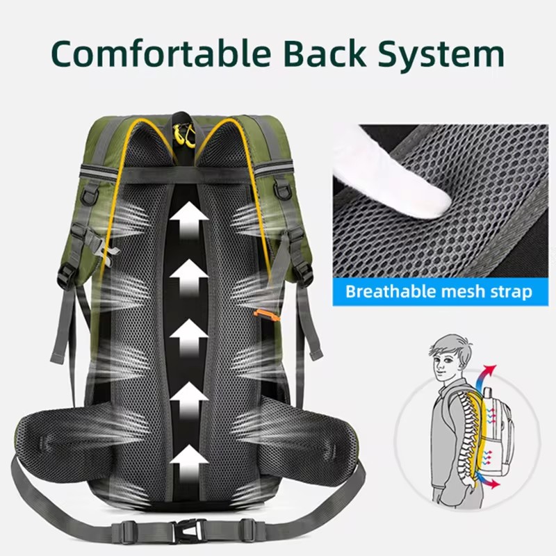 50L Waterproof Hiking Backpack - đánh giá và giá Outdoor Camping Warehouse