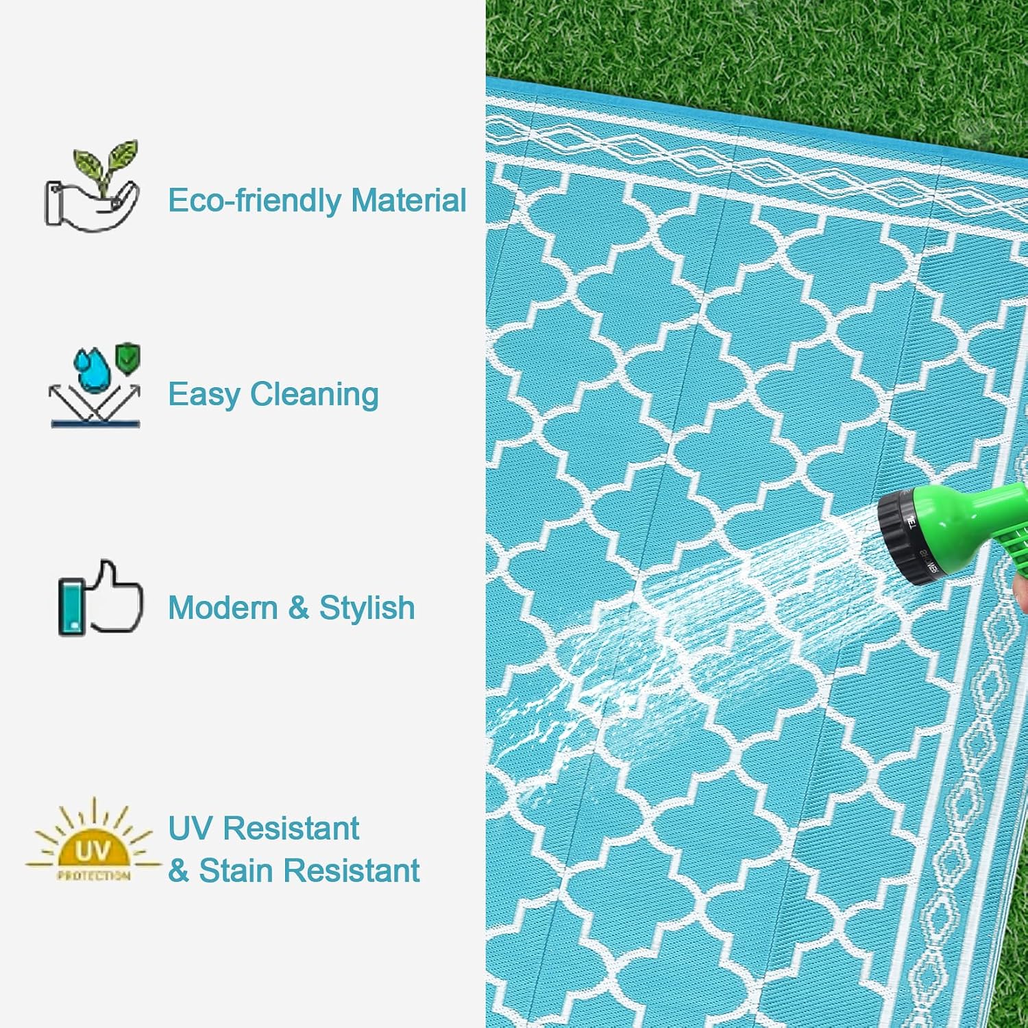 9x12 Outdoor Patio Rug – Rever - đánh giá và giá Outdoor Camping Rugs 9X12