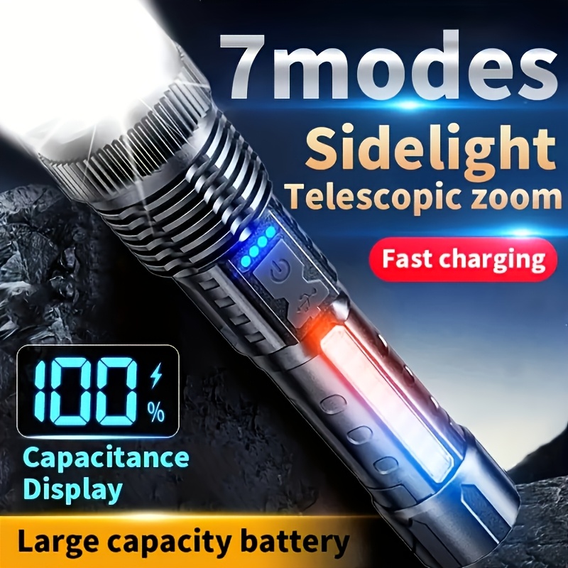 Powerful LED Flashlight Batter - đánh giá và giá Outdoor Camping Lamp