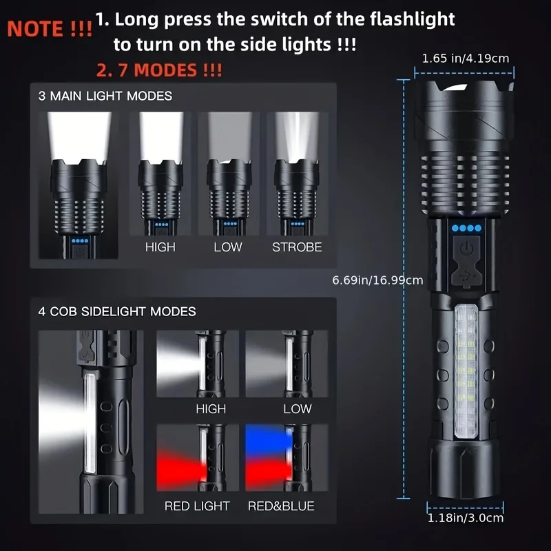 Powerful LED Flashlight Batter - đánh giá và giá Outdoor Camping Lamp
